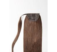 Human Ponytail Extensions - luxury Quality 14 Inch - 6 chocolate brown