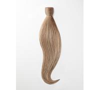 Human Ponytail Extensions - luxury Quality 14 Inch - B18/24 balayage natural dark ash blonde & light ash blonde