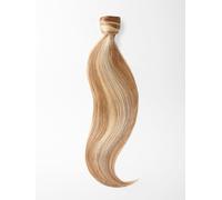 Human Ponytail Extensions - luxury Quality 14 Inch - M20/27 mixed ultra light blonde & caramel blonde