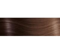 Human Ponytail Extensions - luxury Quality 14 Inch - T4/17 ombre dark chestnut & medium brown