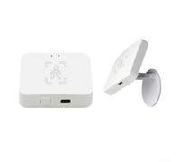 Human Presence Detector 5.8GHz Motion Sensor with Breathing and Movement Detection for Home Automation, White
