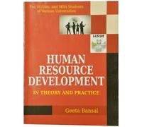 Human Resource Development In Theory And Practice