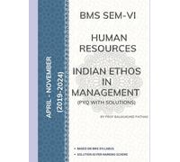 Human Resource: Indian Ethos in Management: BMS Course