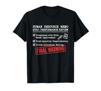 Human Resource Memo Final Warning Funny Cat Pun T-Shirt