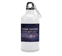 Human Resources Definition Typography Sports Water Bottles Human Resources Definition Water Bottles Stainless Steel 14 OZ Funny Quotes Bike Water Bottle with Carabiner Clip for Traveling Hiking Gym
