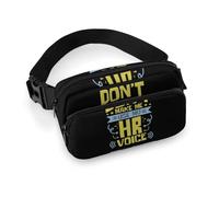Human Resources HR Voice Crossbody Fanny Pack Waist Chest Bag with Belt Sling Packs for Workout Traveling Running