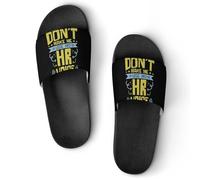 Human Resources HR Voice Women's House Slippers for Men Shower Slides Bathroom Shoes Sandals 40 (250mm)