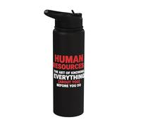 Human Resources Knowing Everything Stainless Steel Insulated Water Bottle