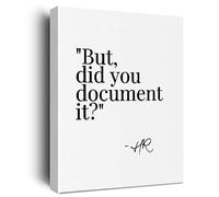 Human Resources Office Decor Canvas Wall Art HR Manager Director Gift