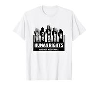 Human Rights are Not Negotiable Equality Bold Activist Gen Z T-Shirt