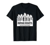 Human Rights are Not Negotiable Equality Bold Activist Gen Z T-Shirt