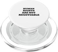 Human Rights Are Not Negotiable | Justice Equality Statement PopSockets PopGrip for MagSafe