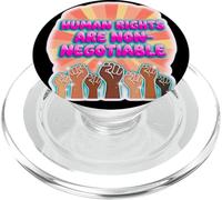 Human Rights Are Not Negotiable Statement Design PopSockets PopGrip for MagSafe