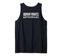 Human Rights Enthusiast Dignity Equality No Discrimination Tank Top