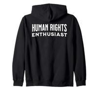 Human Rights Enthusiast Dignity Equality No Discrimination Zip Hoodie