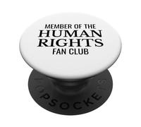 Human Rights Fan Club Equality Activist Social Justice PopSockets Adhesive PopGrip