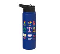 Human Rights Feminism Equality LGBTQ Pride Trans Black Lives Stainless Steel Insulated Water Bottle