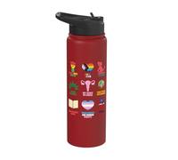 Human Rights Feminism Equality LGBTQ Pride Trans Black Lives Stainless Steel Insulated Water Bottle