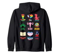 Human Rights Feminism Equality LGBTQ Pride Trans Black Lives Zip Hoodie