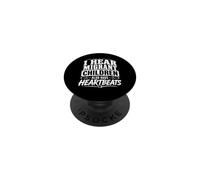 Human rights shirt I hear migrant children have heartbeats PopSockets Adhesive PopGrip
