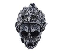 Human Screaming Aztec Death Whistle - 125+ dB Loudest Screams, Authentic Aztec Whistle for Halloween & Dias De Los Muertos - Unique Rattan Gift (Black)