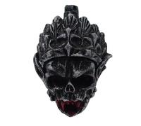 Human Screaming Aztec Death Whistle - 125+ dB Loudest Screams, Authentic Aztec Whistle for Halloween & Dias De Los Muertos - Unique Rattan Gift (Black + Red)