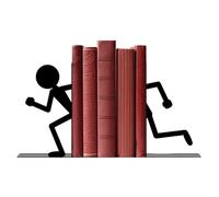 Human Shape Metal Bookends Divider
