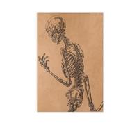 Human Skeleton Anatomy Canvas Poster Wall Art Decor Print Picture Paintings for Living Room Bedroom Decoration 08x12inch(20x30cm)