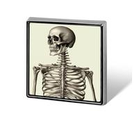 Human Skeleton Brooch Pins Lapel Pins for Men Women Badge Button Cover Decorative Jewelry Charms for Hats Bags Backpacks Suits Shirts Scarves Clothing Accessories Banquet Wedding Gift