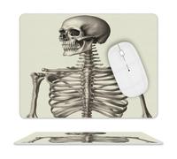 Human Skeleton Leather Mouse Pad Mouse Mat