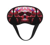 Human Skeleton Premium Eye Mask â€“ Soft Satin Sleep Mask with Full-Print Front Design, 100% Polyester Shade Eye Cover for Travel, Meditation, Yoga & Night Rest