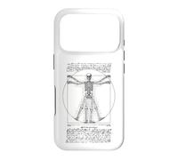 Human Skeleton Vitruvian Man Leonardo Da Vinci Anatomy Case for iPhone 17 Pro