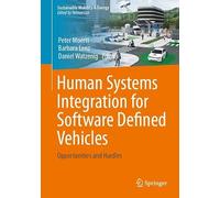 Human Systems Integration for Software Defined Vehicles: Opportunities and Hurdles (Sustainable Mobility & Energy)