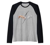 Human Touch Meets AI Funny Creation Parody Robot Art Mashup Raglan Baseball Tee