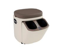 Human Touch Reveal Ottoman Massager - Air Compression Foot Massager with Heat for Stress & Plantar Fasciitis & Circulation Support - Programmed with 3 Auto-Massage Patterns and 3 Intensities