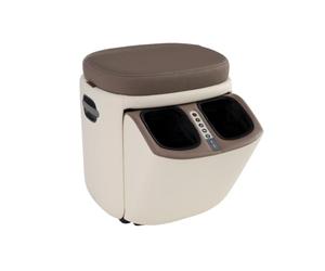 Human Touch Reveal Ottoman Massager - Air Compression Foot Massager with Heat for Stress & Plantar Fasciitis & Circulation Support - Programmed with 3 Auto-Massage Patterns and 3 Intensities