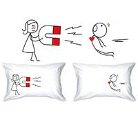 Human Touch Romantic His and Hers Pillow Cases - Love Magnet