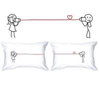 Human Touch Romantic His & Hers Pillow Cases - Love Whispers II