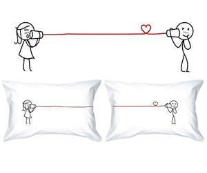 Human Touch Romantic His & Hers Pillow Cases - Love Whispers II
