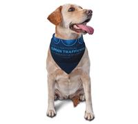 Human Trafficking Awareness Month Blue Ribbon Dog Bandanas Triangle Bibs Pet Scarf For Small Medium Large Dogs And Cat