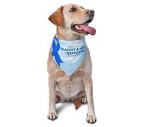Human Trafficking Awareness Month Blue Ribbon Dog Bandanas Triangle Bibs Pet Scarf For Small Medium Large Dogs And Cat