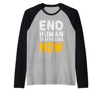 Human Trafficking Awareness Stop Exploitation Raglan Baseball Tee