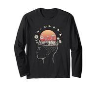 Human Tree Tshirt Nature Vintage Funny Retro Artistic Sunset Long Sleeve T-Shirt