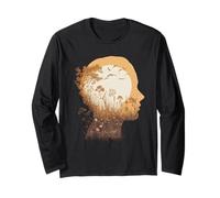 Human Tree Tshirt Nature Vintage Funny Retro Artistic Sunset Long Sleeve T-Shirt