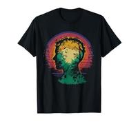 Human Tree Tshirt Nature Vintage Funny Retro Artistic Sunset T-Shirt