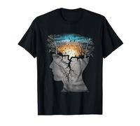 Human Tree Tshirt Nature Vintage Funny Retro Artistic Sunset T-Shirt