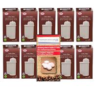 Human-Wellness 10 x Siemens Brita Intenza Filter TZ 70003 EQ.3 EQ.5 EQ.7 EQ.9 Compatible Cartridge AKQ-01 + 10 Cleaning Pads