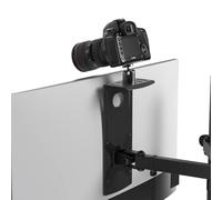 humancentric DSLR Monitor Mount - Monitor Shelf for Desk Camera Mount, Light Webcam and Microphone Camera Shelf for Monitor VESA Arm, Replace Clamp Tripods for Camera Desk Mount, Small