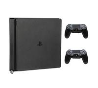 HumanCentric Wall Mount Compatible with PS4 Slim, 2 Controller Bundle, VESA