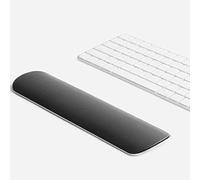 HumanCentric Wrist Rest Pad for Apple Magic Keyboard & Tenkeyless Keyboards, Ergonomic Wrist Support in Space Gray Aluminum with Black Vegan Leather